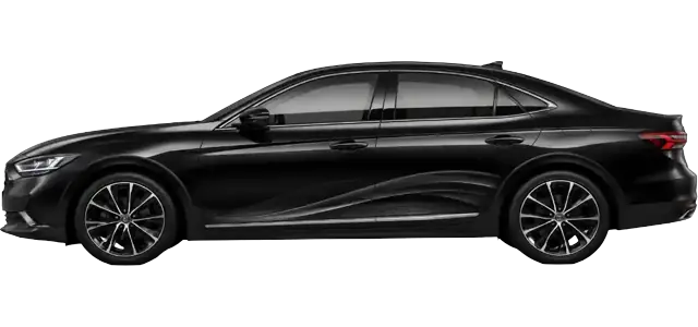 Black saloon car